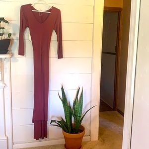 PinkBlush Mauve Photoshoot Maternity Dress